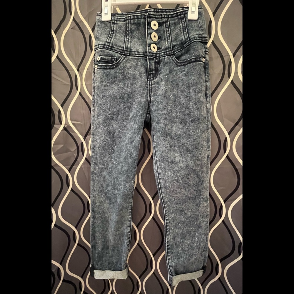 High Waisted Crop Jeans